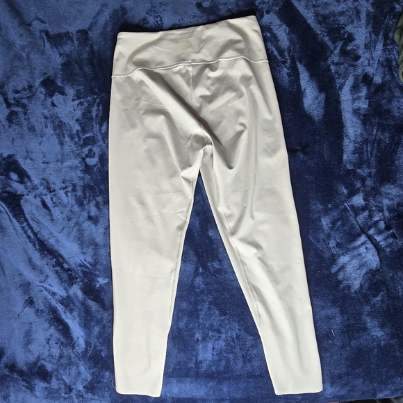 Adidas Aeroready Women's Tan High-Waisted Leggings Size L Running - Picture 3 of 15